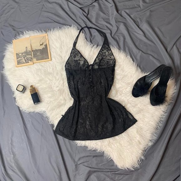 Victoria's Secret Other - Vintage Victoria’s Secret Black Label chemise negligee!